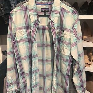 Patagonia Women’s Pastel Plaid Button Down Shirt